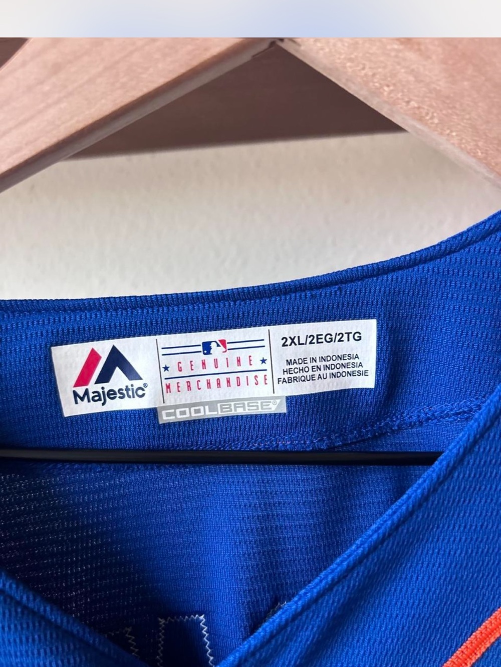 Majestic New York Mets Pete Alonso Jersey - Blue CoolBase - Size 2XL - Picture 3 of 6